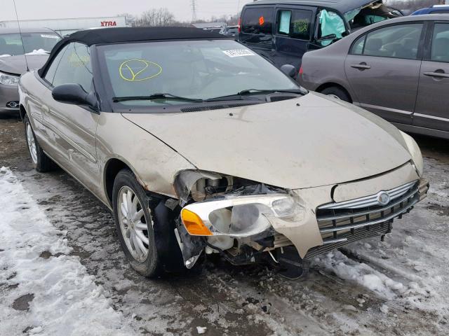 1C3EL55R84N344903 - 2004 CHRYSLER SEBRING LX TAN photo 1