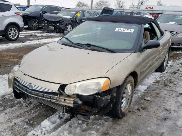 1C3EL55R84N344903 - 2004 CHRYSLER SEBRING LX TAN photo 2