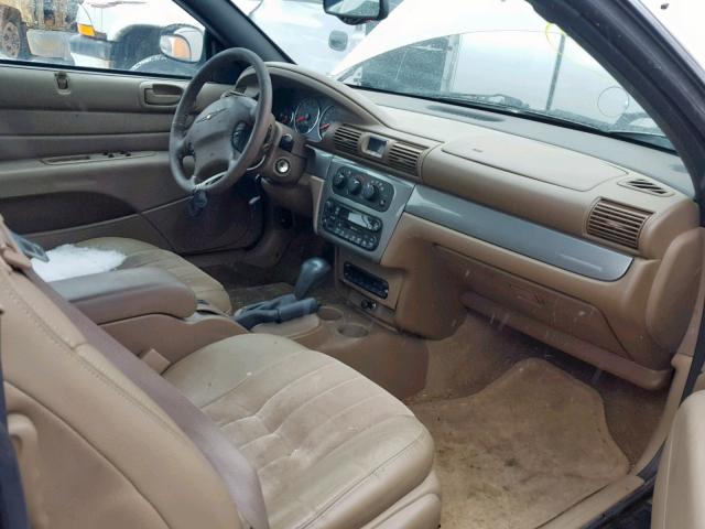 1C3EL55R84N344903 - 2004 CHRYSLER SEBRING LX TAN photo 5