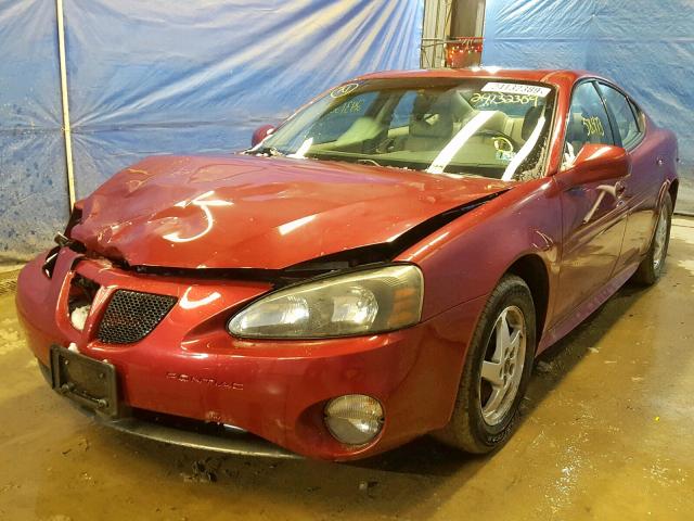 2G2WS522641121825 - 2004 PONTIAC GRAND PRIX RED photo 2