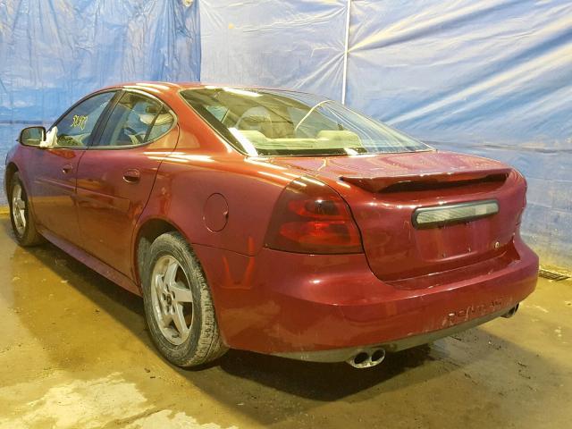 2G2WS522641121825 - 2004 PONTIAC GRAND PRIX RED photo 3