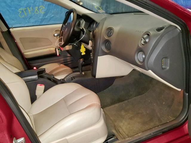 2G2WS522641121825 - 2004 PONTIAC GRAND PRIX RED photo 5