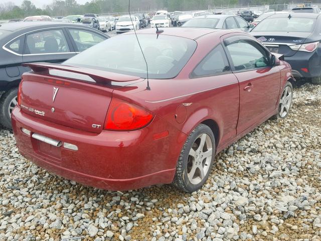 1G2AN18B787112657 - 2008 PONTIAC G5 GT BURGUNDY photo 4