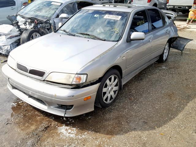 JNKCP11A72T500520 - 2002 INFINITI G20 GRAY photo 2