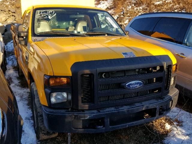 1FDWF30568EB72792 - 2008 FORD F350 SRW S YELLOW photo 1