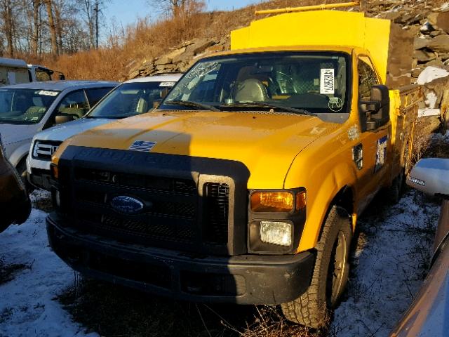 1FDWF30568EB72792 - 2008 FORD F350 SRW S YELLOW photo 2