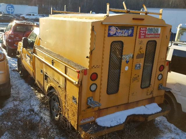 1FDWF30568EB72792 - 2008 FORD F350 SRW S YELLOW photo 3