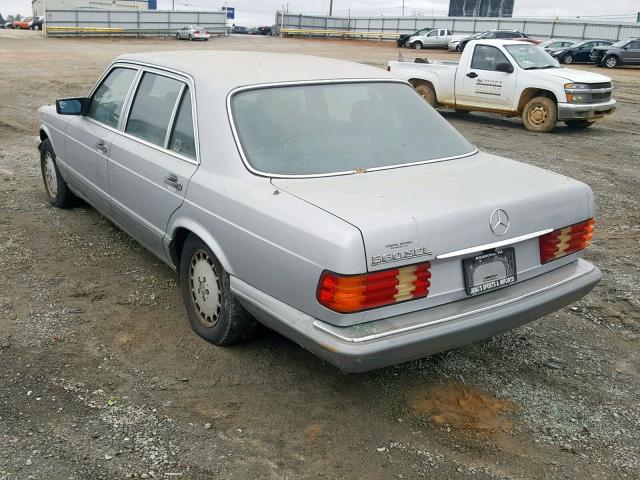 WDBCA39E0LA506077 - 1990 MERCEDES-BENZ 560 SEL SILVER photo 3