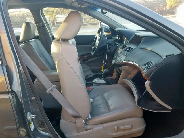 5KBCP3F82BB001180 - 2011 HONDA ACCORD EXL GRAY photo 5