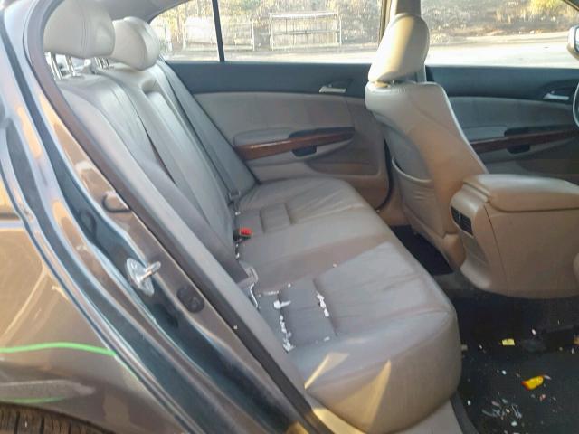 5KBCP3F82BB001180 - 2011 HONDA ACCORD EXL GRAY photo 6