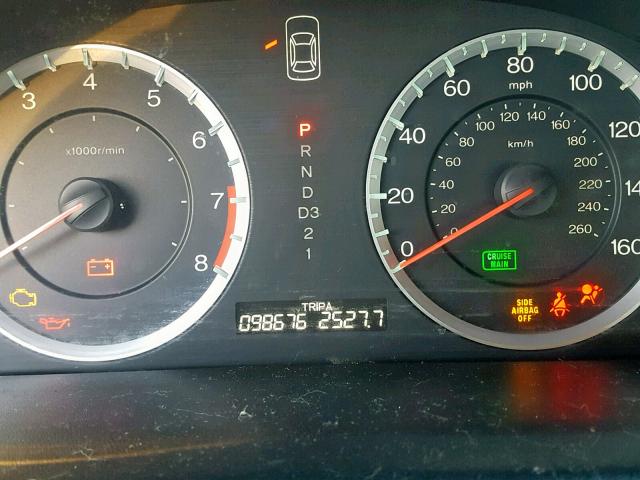 5KBCP3F82BB001180 - 2011 HONDA ACCORD EXL GRAY photo 8