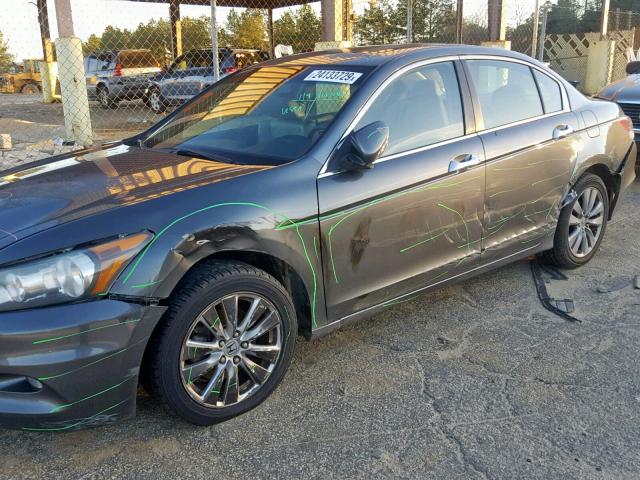 5KBCP3F82BB001180 - 2011 HONDA ACCORD EXL GRAY photo 9