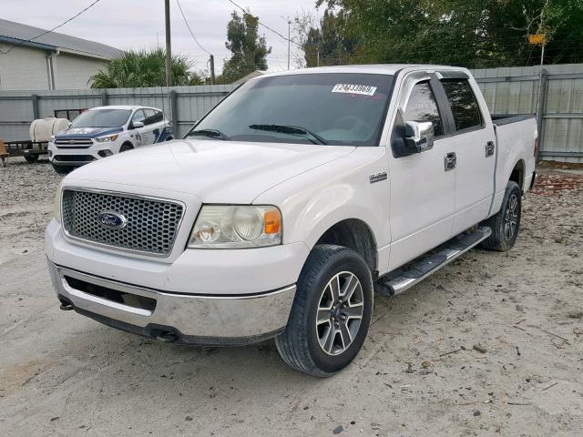 1FTPW14V16FB29654 - 2006 FORD F150 SUPER WHITE photo 2