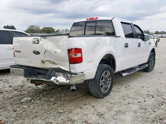 1FTPW14V16FB29654 - 2006 FORD F150 SUPER WHITE photo 4