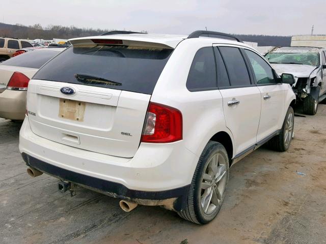 2FMDK3JC5BBB66842 - 2011 FORD EDGE SEL WHITE photo 4