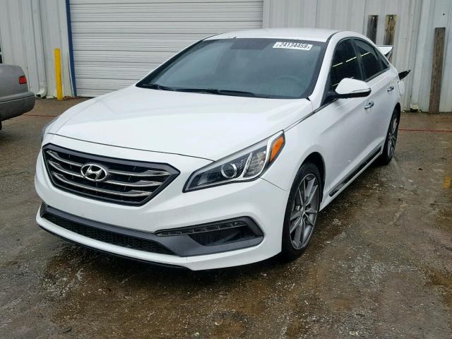 5NPE34AB6FH091632 - 2015 HYUNDAI SONATA SPO WHITE photo 2