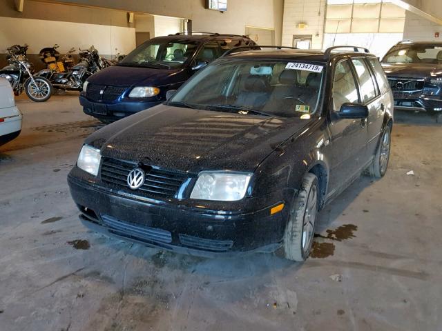 WVWTG61J42W053013 - 2002 VOLKSWAGEN JETTA GLX BLACK photo 2