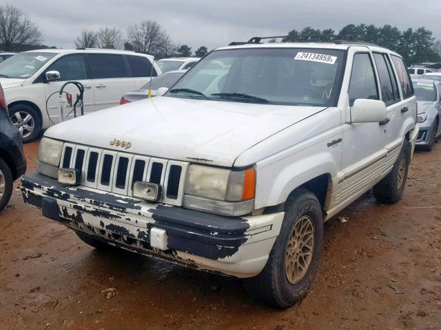 1J4GZ78S5RC326143 - 1994 JEEP GRAND CHER WHITE photo 2