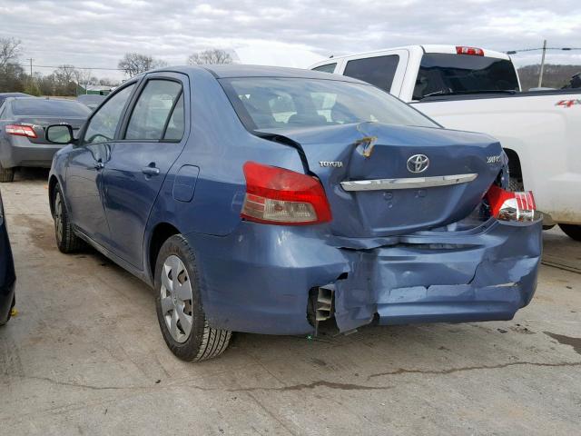 JTDBT923671153739 - 2007 TOYOTA YARIS BLUE photo 3