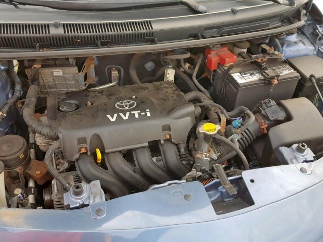 JTDBT923671153739 - 2007 TOYOTA YARIS BLUE photo 7