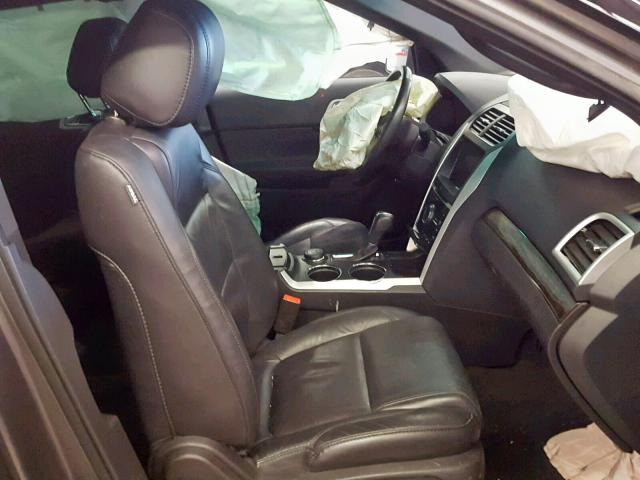 1FM5K8F82EGA08980 - 2014 FORD EXPLORER L GRAY photo 5