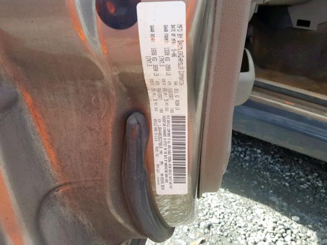 1J8HH48K26C276818 - 2006 JEEP COMMANDER GOLD photo 10