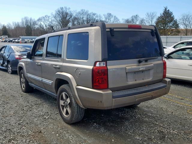 1J8HH48K26C276818 - 2006 JEEP COMMANDER GOLD photo 3