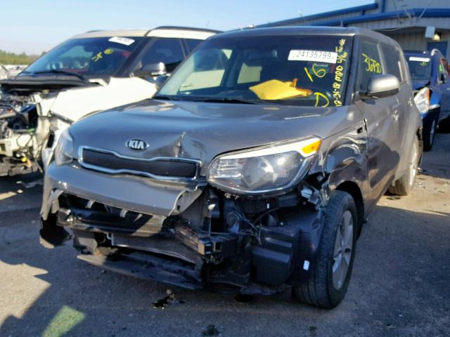 KNDJN2A20G7306635 - 2016 KIA SOUL GRAY photo 2