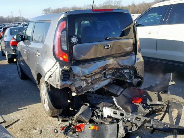 KNDJN2A20G7306635 - 2016 KIA SOUL GRAY photo 3