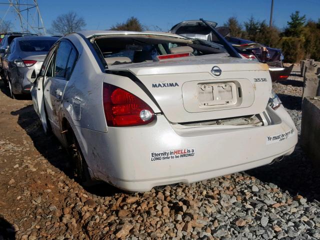 1N4BA41E64C847719 - 2004 NISSAN MAXIMA SE WHITE photo 3