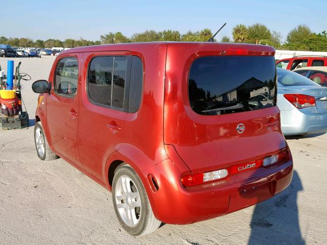 JN8AZ28R29T105146 - 2009 NISSAN CUBE BASE RED photo 3