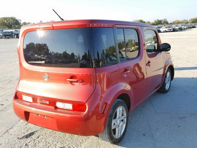 JN8AZ28R29T105146 - 2009 NISSAN CUBE BASE RED photo 4