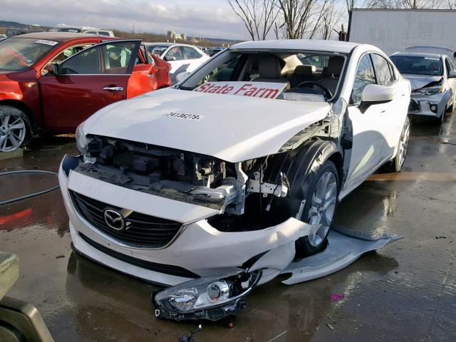 JM1GJ1V55G1434571 - 2016 MAZDA 6 TOURING WHITE photo 2