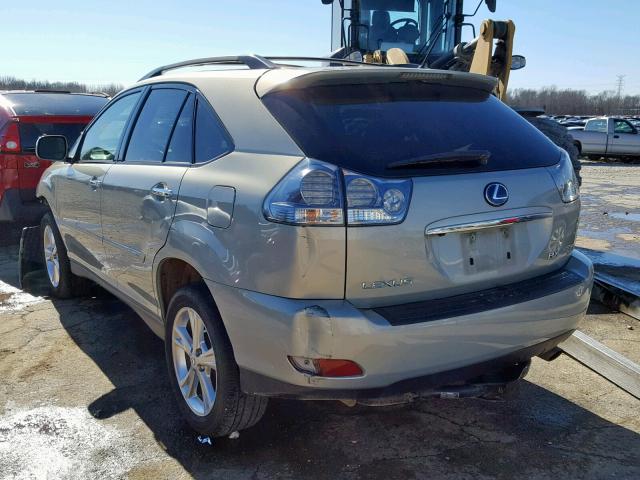 JTJHW31U582056467 - 2008 LEXUS RX 400H SILVER photo 3