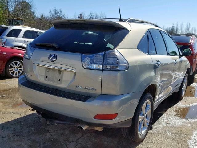 JTJHW31U582056467 - 2008 LEXUS RX 400H SILVER photo 4