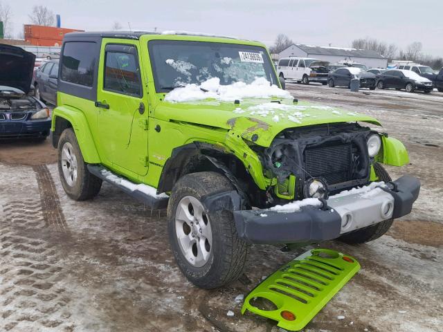 1C4AJWBG0DL560846 - 2013 JEEP WRANGLER S GREEN photo 1