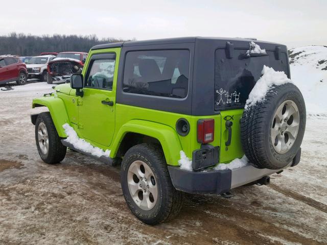 1C4AJWBG0DL560846 - 2013 JEEP WRANGLER S GREEN photo 3