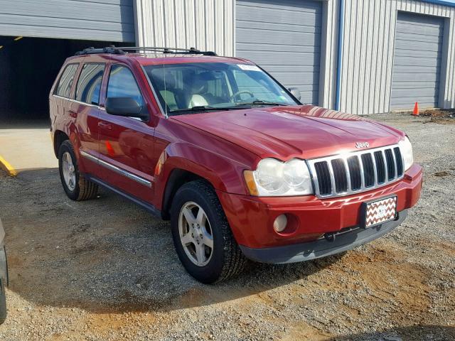 1J4HR58255C652317 - 2005 JEEP GRAND CHER RED photo 1