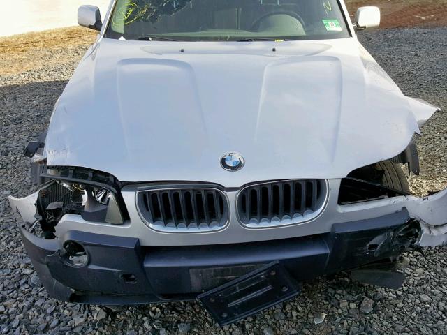 WBXPA93444WD00860 - 2004 BMW X3 3.0I SILVER photo 7