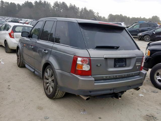 SALSH23468A150169 - 2008 LAND ROVER RANGE ROVE BLACK photo 3