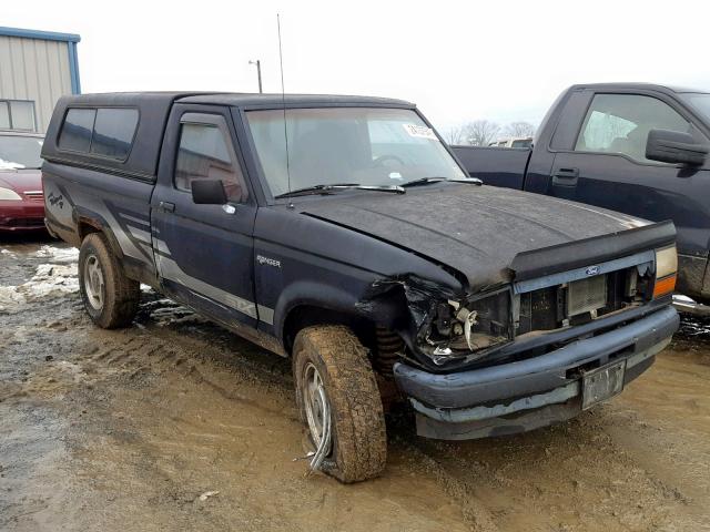 1FTCR11XXMTA02573 - 1991 FORD RANGER BLACK photo 1