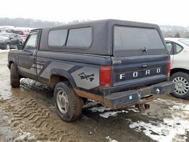 1FTCR11XXMTA02573 - 1991 FORD RANGER BLACK photo 3