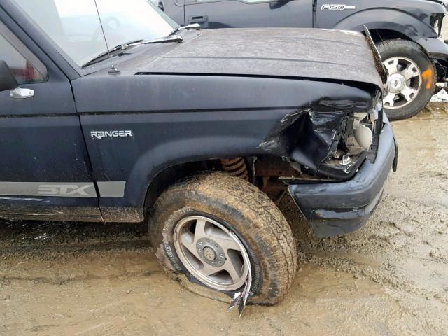 1FTCR11XXMTA02573 - 1991 FORD RANGER BLACK photo 9