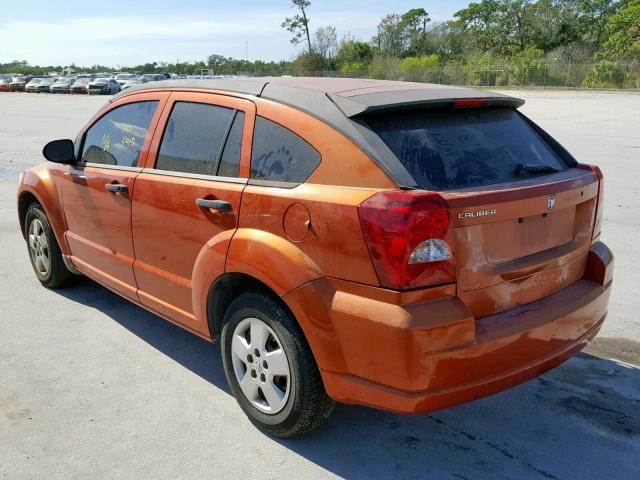 1B3HB28B68D576440 - 2008 DODGE CALIBER ORANGE photo 3