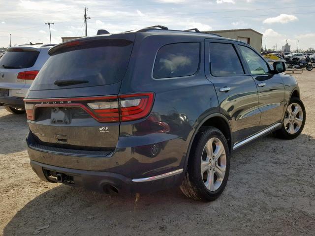 1C4RDHAGXEC596519 - 2014 DODGE DURANGO SX GRAY photo 4