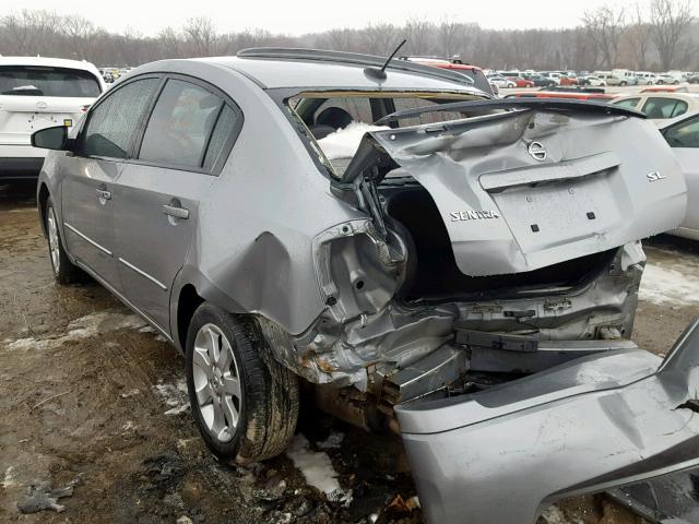 3N1AB61E78L761850 - 2008 NISSAN SENTRA 2.0 GRAY photo 3