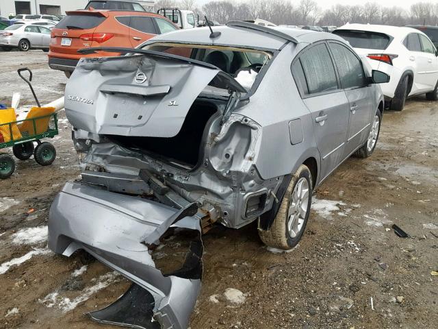 3N1AB61E78L761850 - 2008 NISSAN SENTRA 2.0 GRAY photo 4