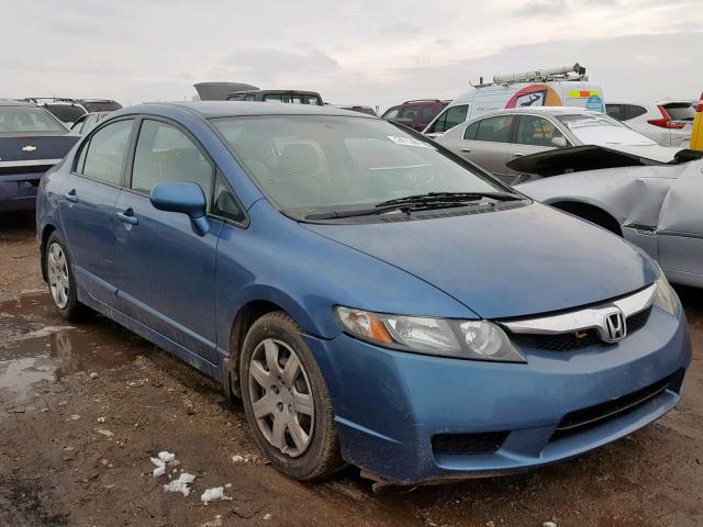 2HGFA1F50AH322734 - 2010 HONDA CIVIC LX BLUE photo 1