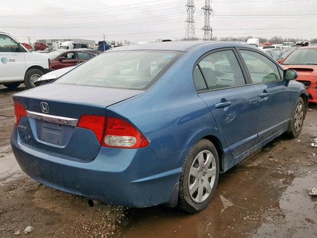 2HGFA1F50AH322734 - 2010 HONDA CIVIC LX BLUE photo 4