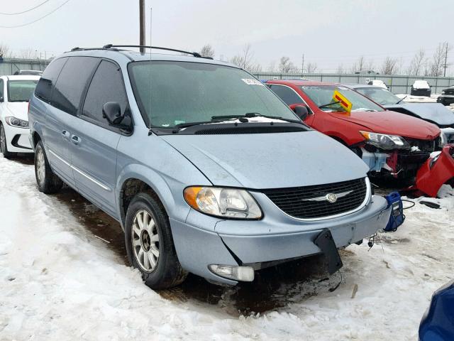 2C4GP54L63R238974 - 2003 CHRYSLER TOWN & COU BLUE photo 1